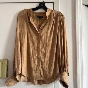 Banana Republic Light Brown Button-Up Blouse